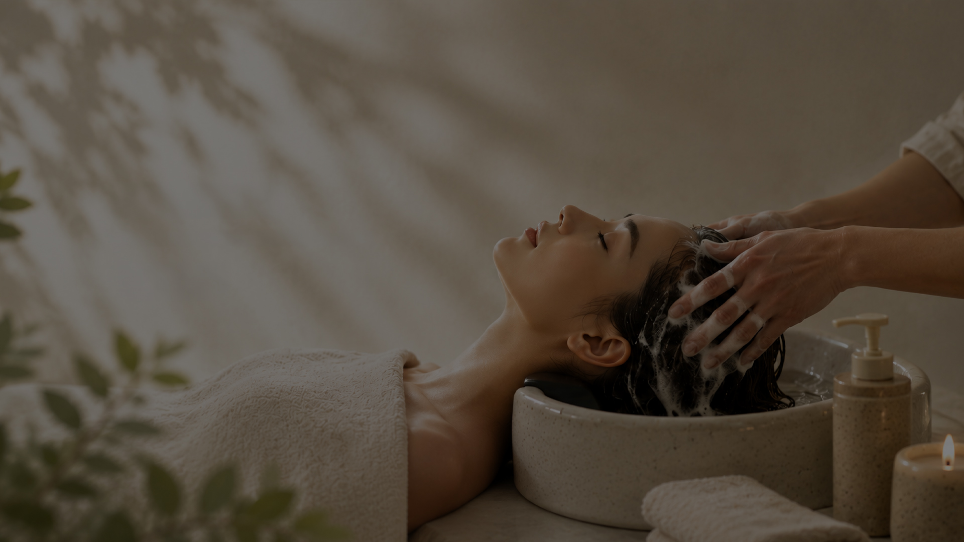 Relaxing wellness therapy background