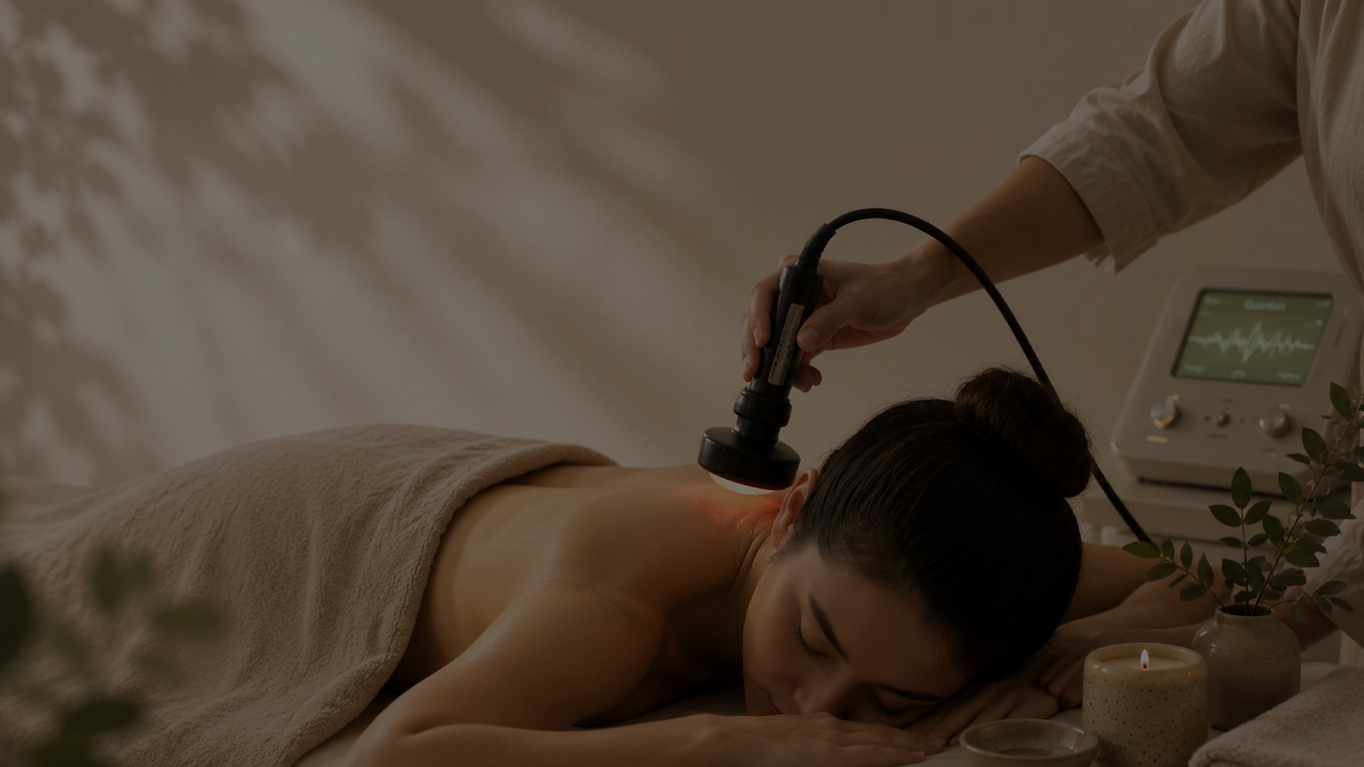Acupuncture and wellness treatment background